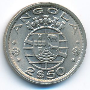 Angola, 2,5 escudos, 1974