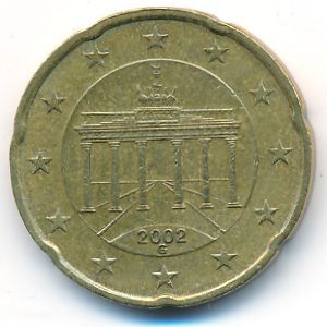 Германия, 20 евроцентов (2002 г.)