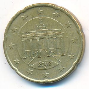 Германия, 20 евроцентов (2002 г.)