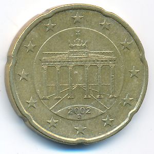 Германия, 20 евроцентов (2002 г.)