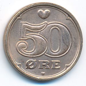 Дания, 50 эре (2008 г.)