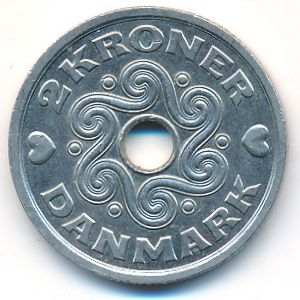Дания, 2 кроны (1999 г.)
