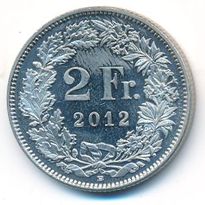 Switzerland, 2 francs, 2012