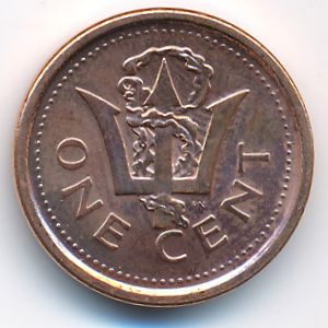 Barbados, 1 cent, 2012