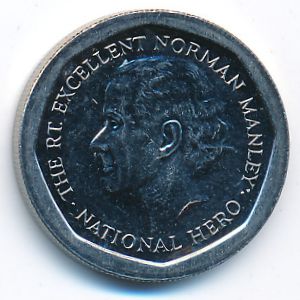 Jamaica, 5 dollars, 1996