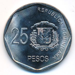 Доминиканская республика, 25 песо (2010 г.)