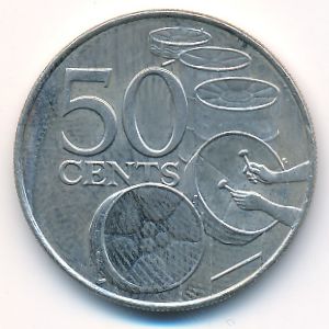 Тринидад и Тобаго, 50 центов (2003 г.)
