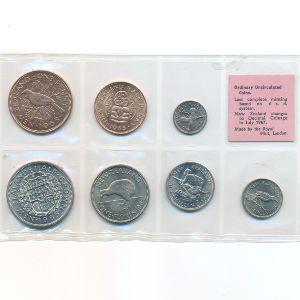Новая Зеландия, Набор монет (1965 г.)