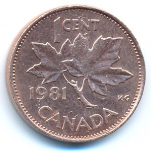 Канада, 1 цент (1981 г.)