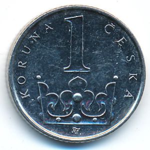 Чехия, 1 крона (2009 г.)