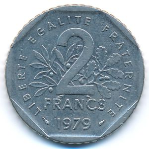 Франция, 2 франка (1979 г.)