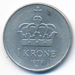 Норвегия, 1 крона (1975 г.)