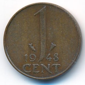 Нидерланды, 1 цент (1948 г.)