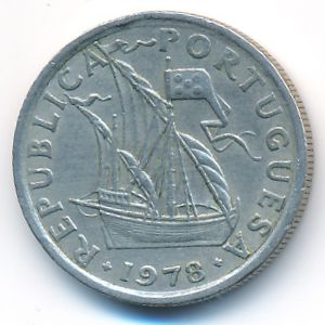 Португалия, 2,5 эскудо (1978 г.)