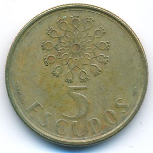 Португалия, 5 эскудо (1989 г.)