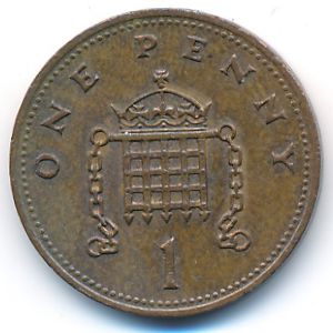 Великобритания, 1 пенни (1990 г.)