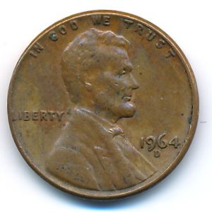 США, 1 цент (1964 г.)