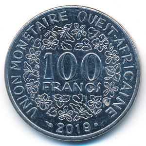Западная Африка, 100 франков (2019 г.)