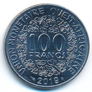 Западная Африка, 100 франков (2019 г.)