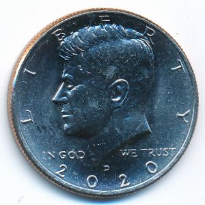USA, 1/2 dollar, 2020
