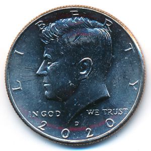 США, 1/2 доллара (2020 г.)