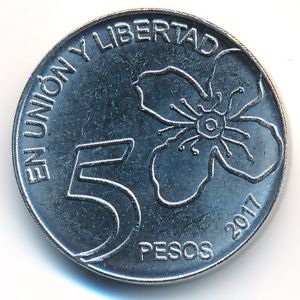 Аргентина, 5 песо (2017 г.)