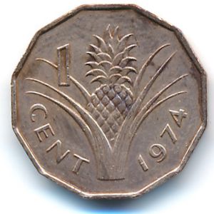Swaziland, 1 cent, 1974