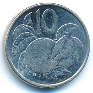 Острова Кука, 10 центов (2015 г.)