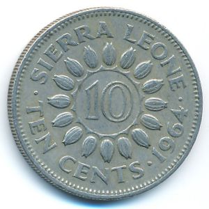Sierra Leone, 10 cents, 1964
