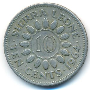 Sierra Leone, 10 cents, 1964