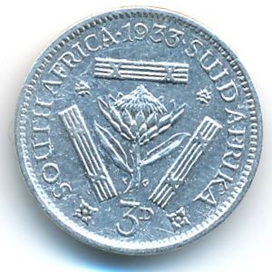 ЮАР, 3 пенса (1933 г.)