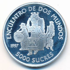 Ecuador, 5000 sucres, 1997