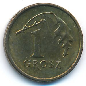 Польша, 1 грош (2008 г.)