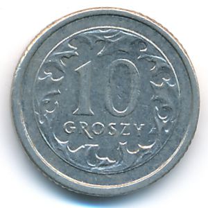 Польша, 10 грошей (2000 г.)
