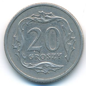 Польша, 20 грошей (1992 г.)