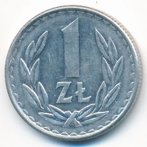Польша, 1 злотый (1986 г.)
