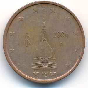Italy, 2 euro cent, 2006