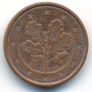 Германия, 1 евроцент (2002 г.)