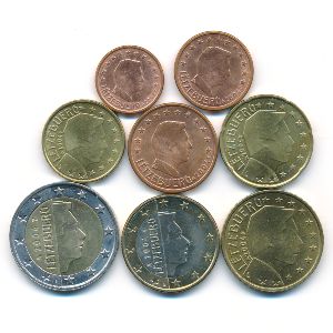 Luxemburg, Набор монет, 2004