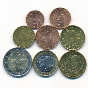 Греция, Набор монет