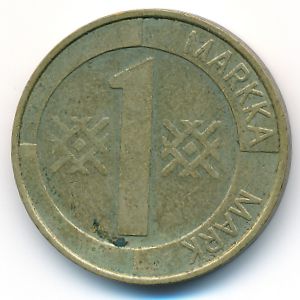 Финляндия, 1 марка (1993 г.)