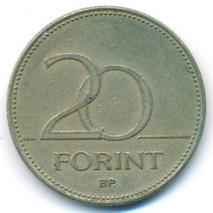 Венгрия, 20 форинтов (1994 г.)