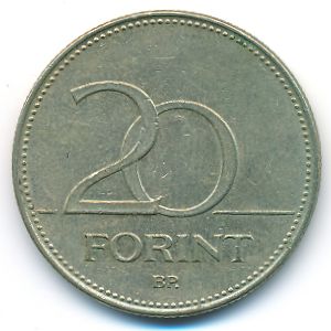 Венгрия, 20 форинтов (1994 г.)