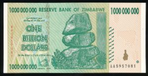 Зимбабве, 1000000000 долларов (2008 г.)