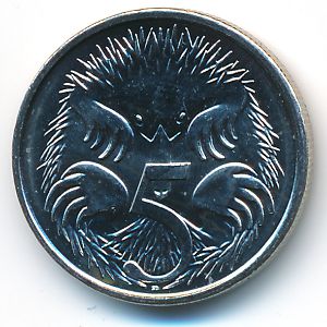 Австралия, 5 центов (2018 г.)