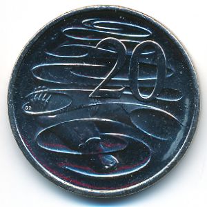 Австралия, 20 центов (2017 г.)