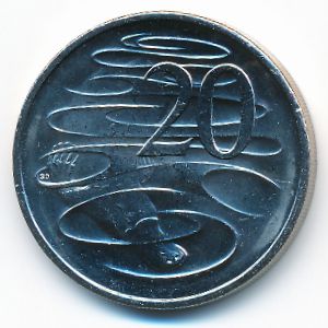 Австралия, 20 центов (2018 г.)