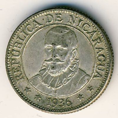 Никарагуа, 10 сентаво (1936 г.)
