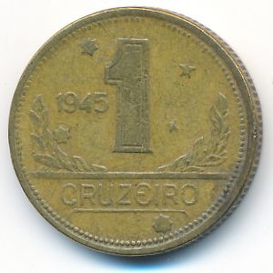 Brazil, 1 cruzeiro, 1945