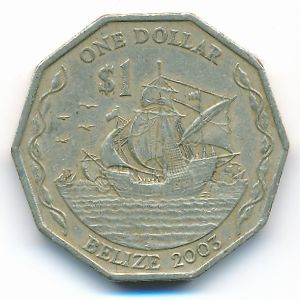 Белиз, 1 доллар (2003 г.)